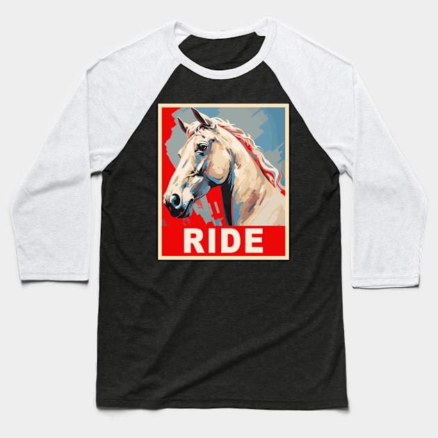 Funny Horse Equestrian Gifts Horseback Riding Baseball T-Shirt by KsuAnn